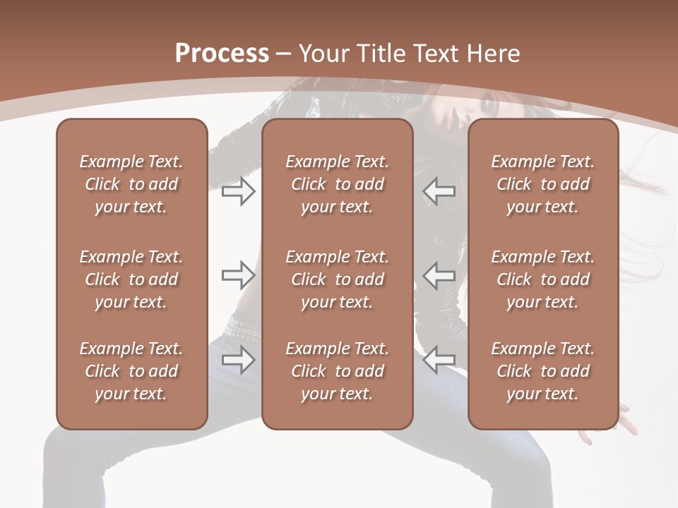 Dancer Stretching Funky PowerPoint Template