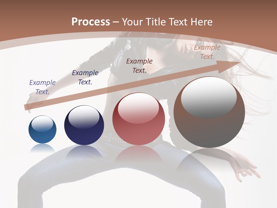 Dancer Stretching Funky PowerPoint Template