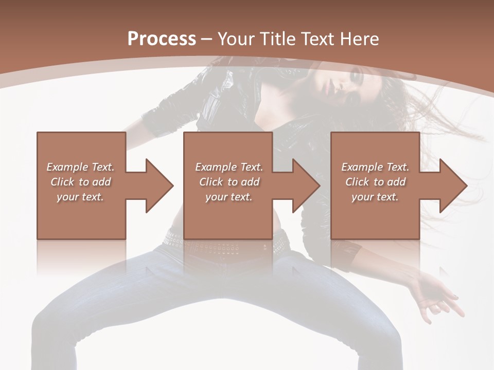 Dancer Stretching Funky PowerPoint Template
