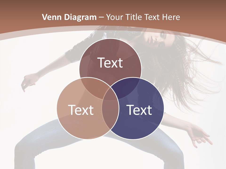 Dancer Stretching Funky PowerPoint Template