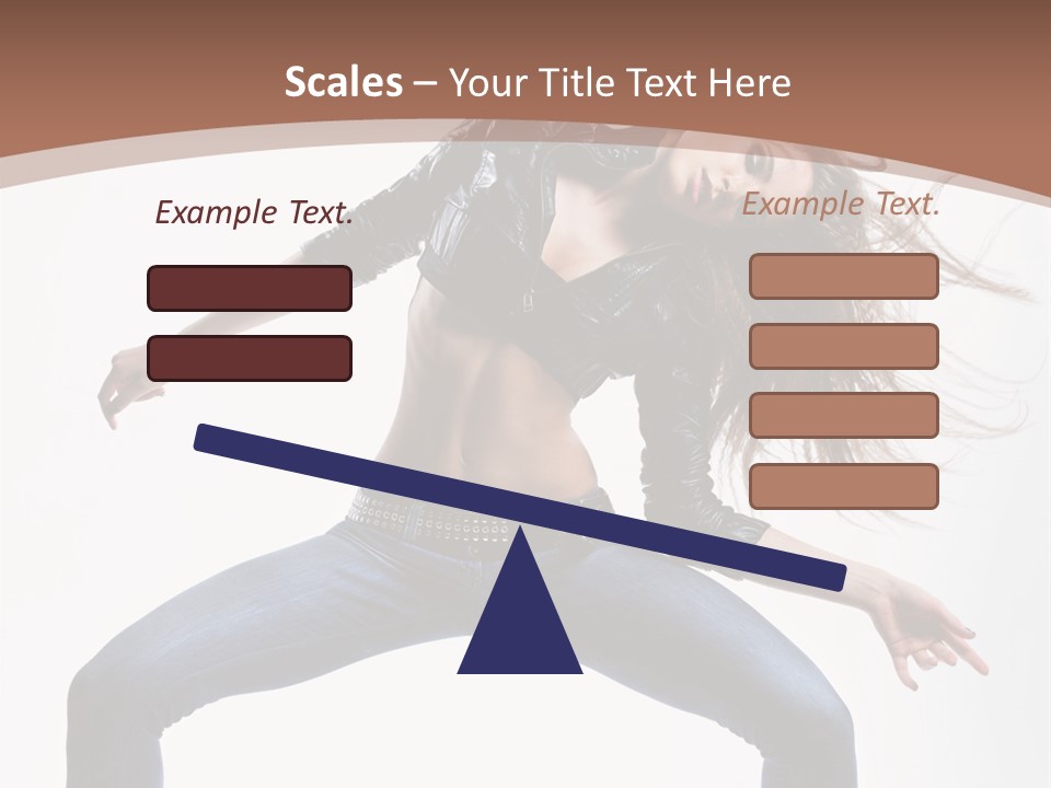 Dancer Stretching Funky PowerPoint Template