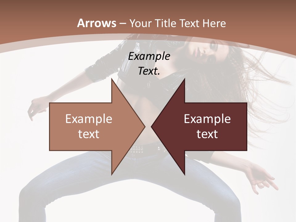 Dancer Stretching Funky PowerPoint Template