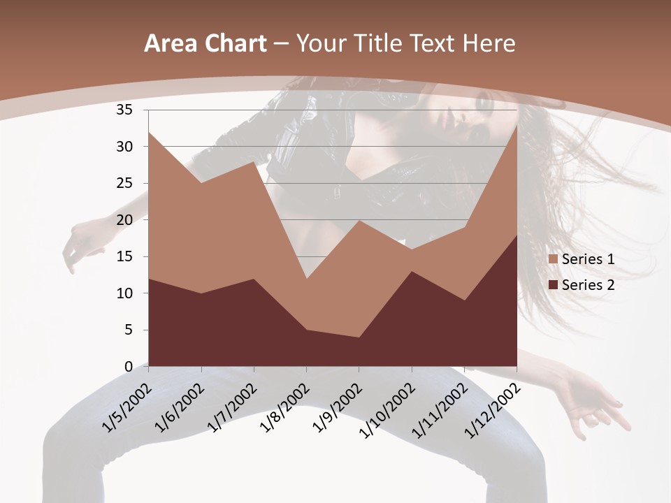 Dancer Stretching Funky PowerPoint Template