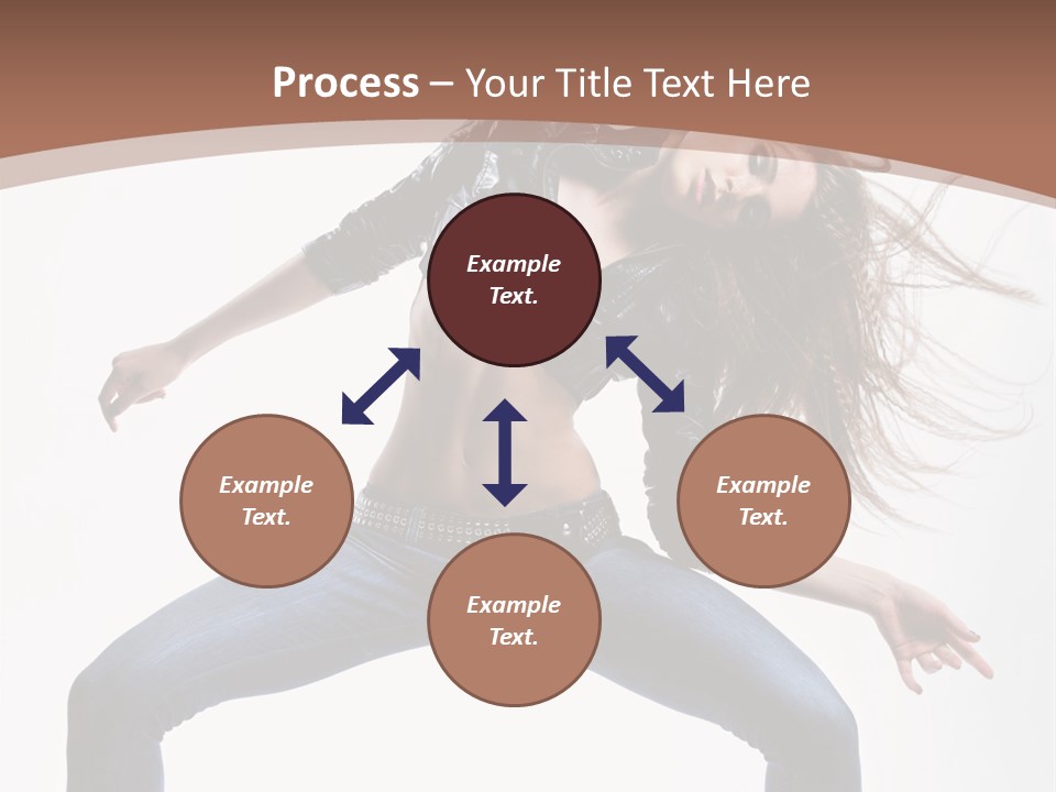 Dancer Stretching Funky PowerPoint Template