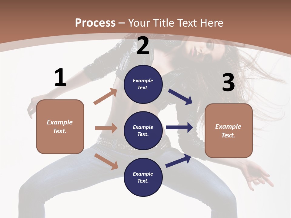 Dancer Stretching Funky PowerPoint Template