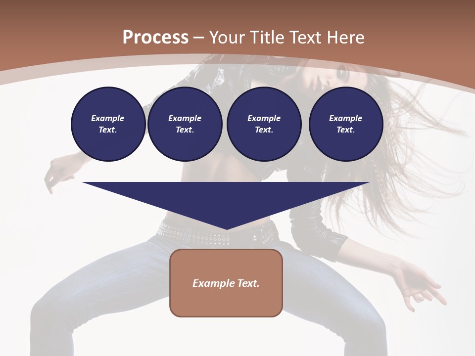 Dancer Stretching Funky PowerPoint Template