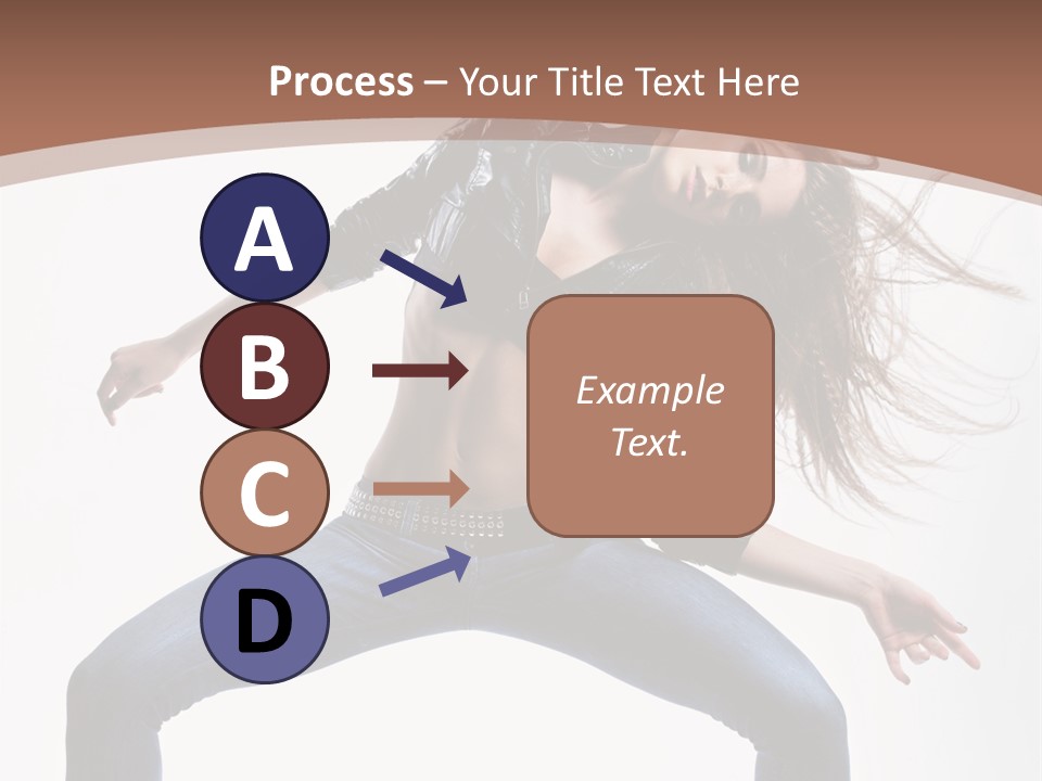 Dancer Stretching Funky PowerPoint Template