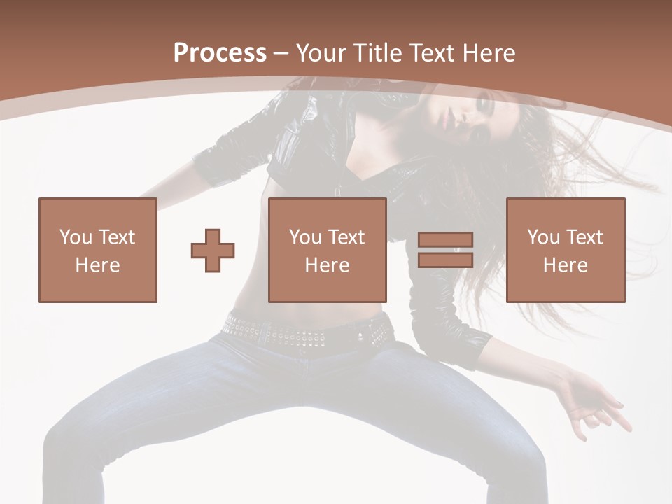 Dancer Stretching Funky PowerPoint Template