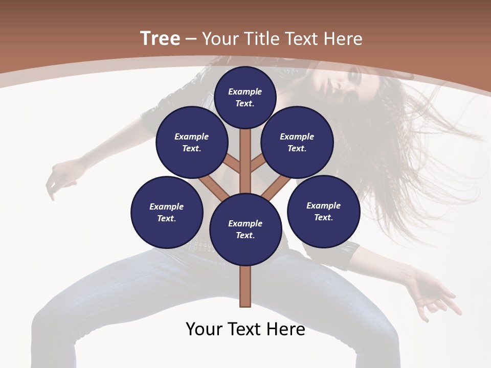 Dancer Stretching Funky PowerPoint Template