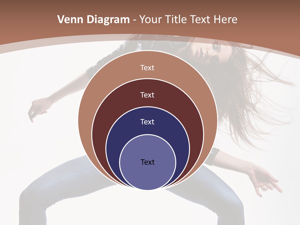 Dancer Stretching Funky PowerPoint Template