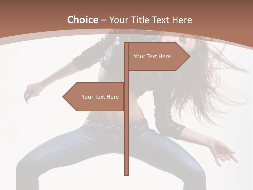 Dancer Stretching Funky PowerPoint Template