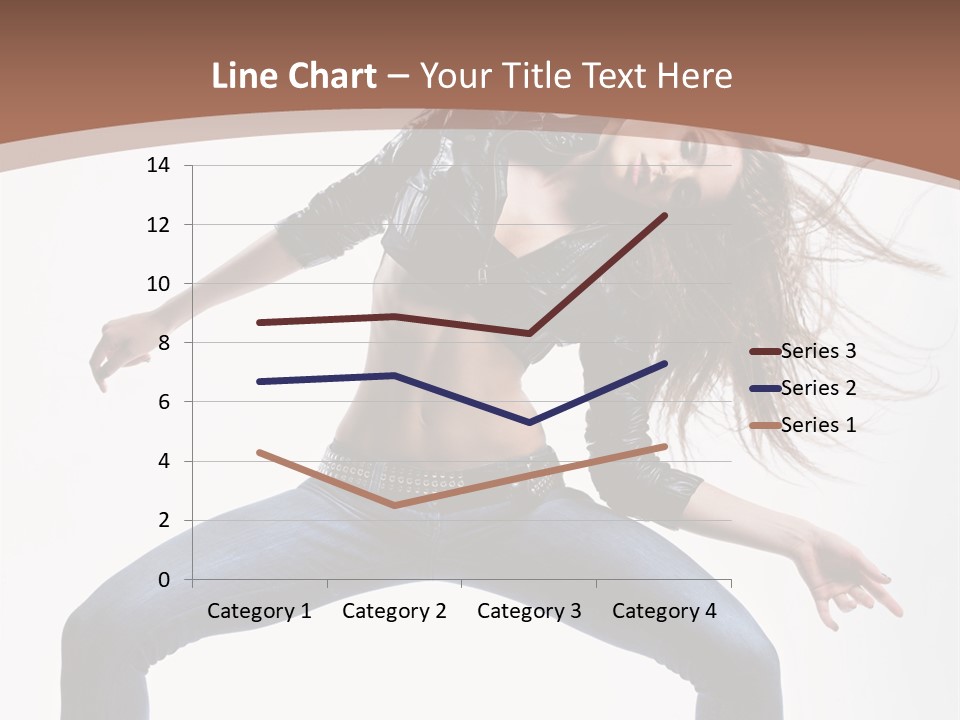 Dancer Stretching Funky PowerPoint Template