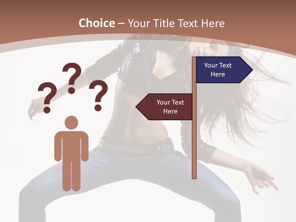 Dancer Stretching Funky PowerPoint Template