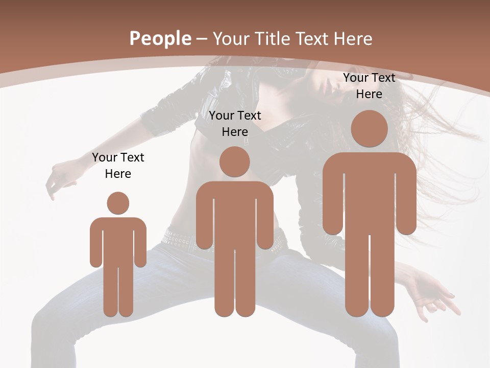 Dancer Stretching Funky PowerPoint Template