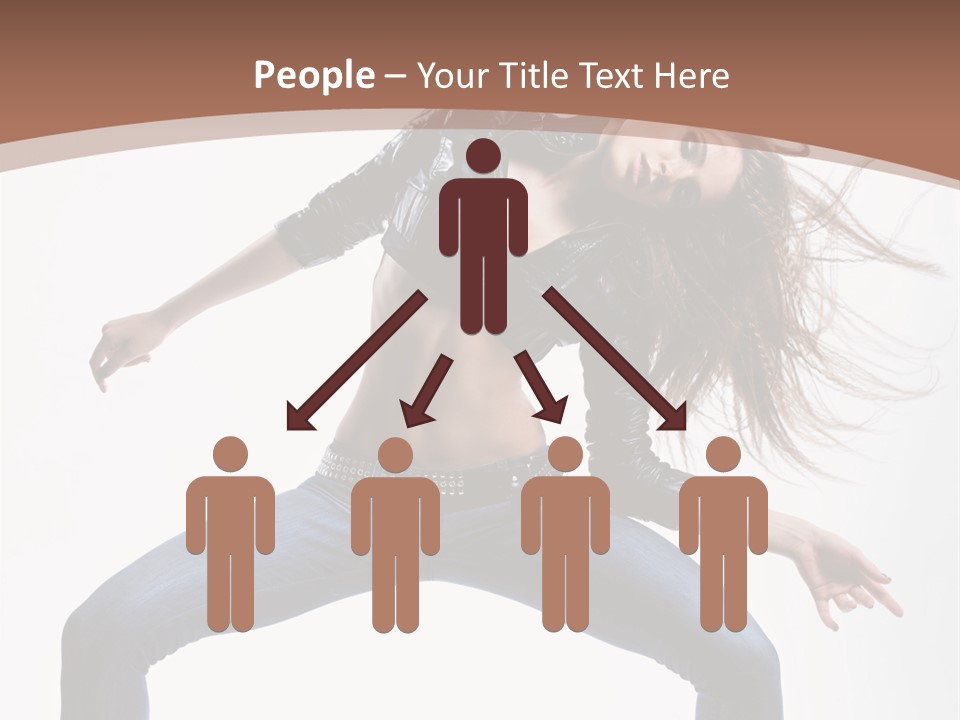 Dancer Stretching Funky PowerPoint Template