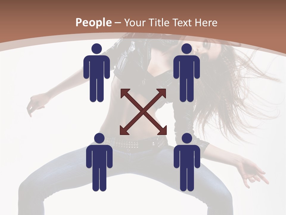 Dancer Stretching Funky PowerPoint Template