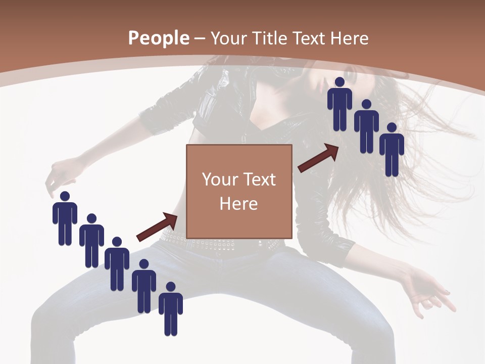 Dancer Stretching Funky PowerPoint Template