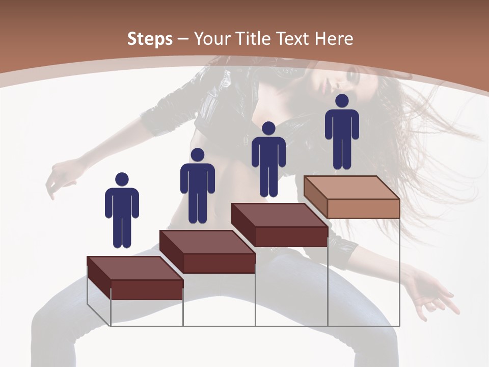 Dancer Stretching Funky PowerPoint Template