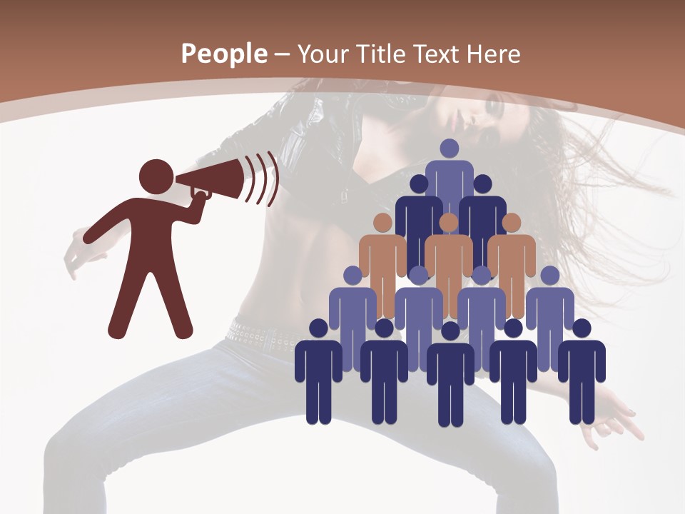 Dancer Stretching Funky PowerPoint Template