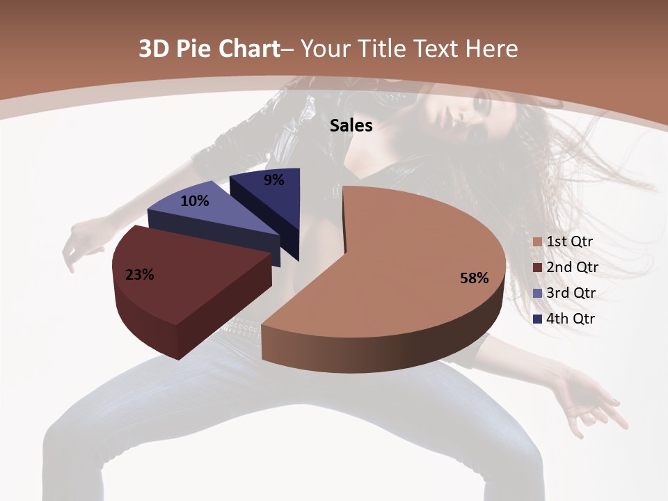 Dancer Stretching Funky PowerPoint Template