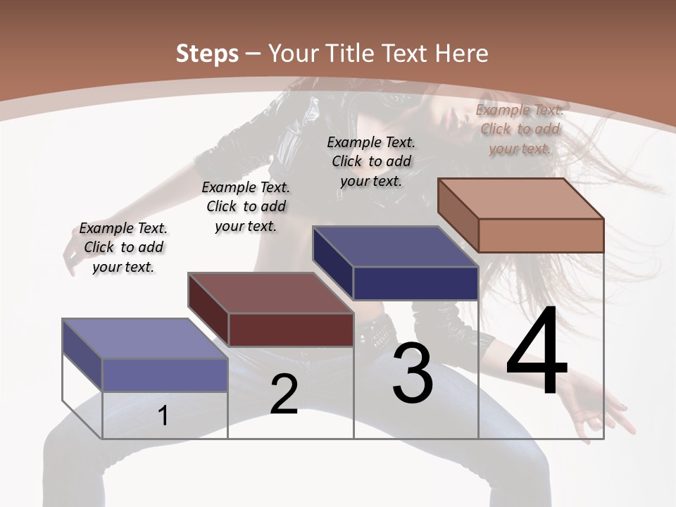 Dancer Stretching Funky PowerPoint Template