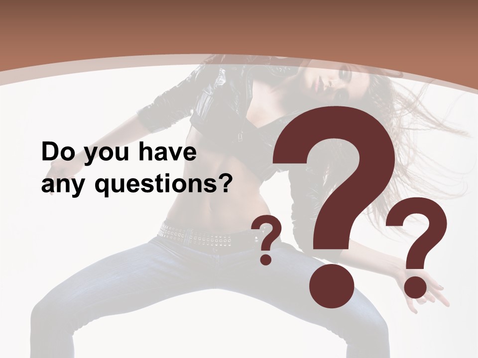 Dancer Stretching Funky PowerPoint Template