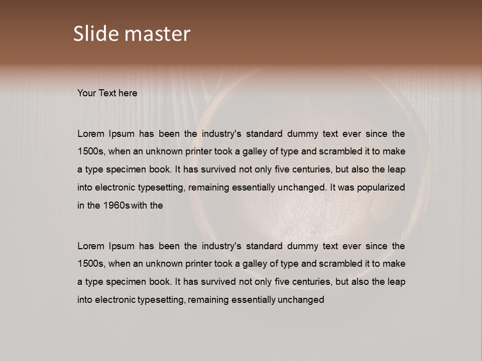 Carved Round Background PowerPoint Template