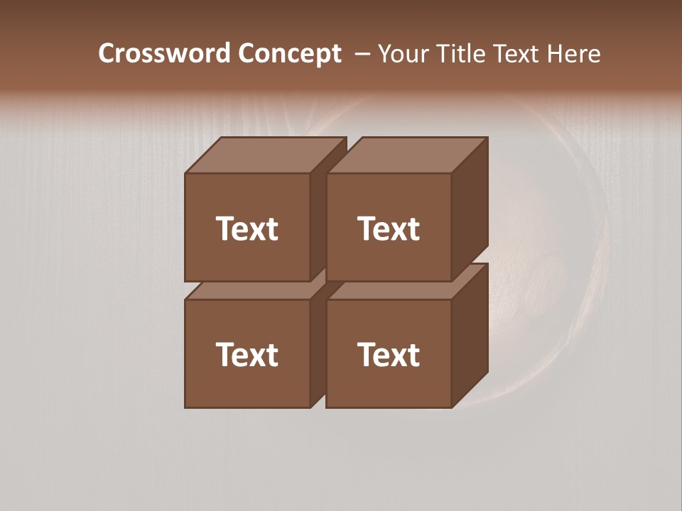 Carved Round Background PowerPoint Template