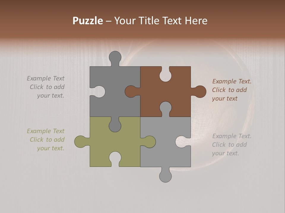 Carved Round Background PowerPoint Template