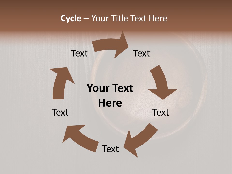 Carved Round Background PowerPoint Template