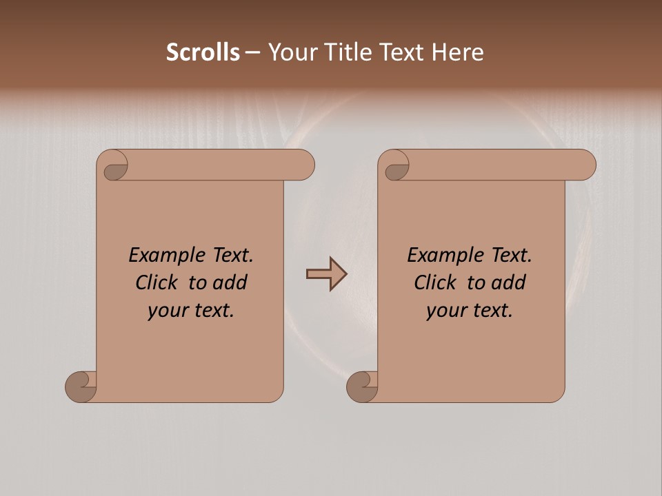 Carved Round Background PowerPoint Template