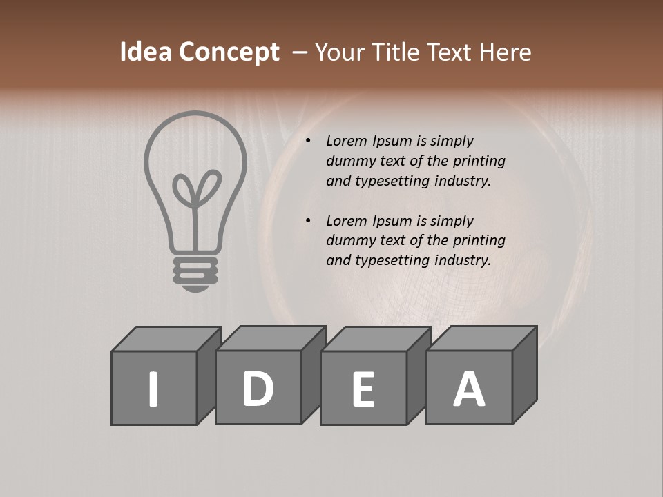 Carved Round Background PowerPoint Template