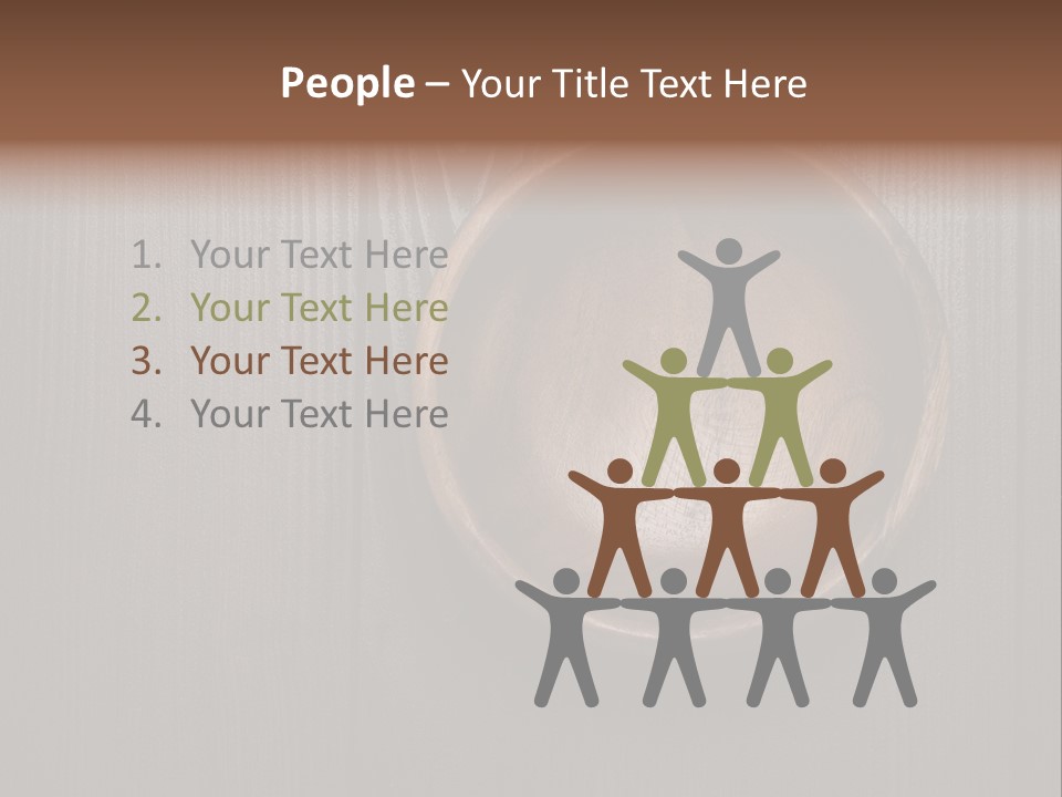 Carved Round Background PowerPoint Template