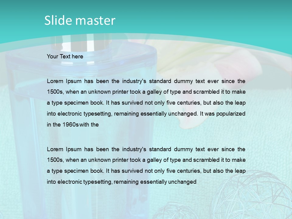 Closeup Bright Relaxation PowerPoint Template