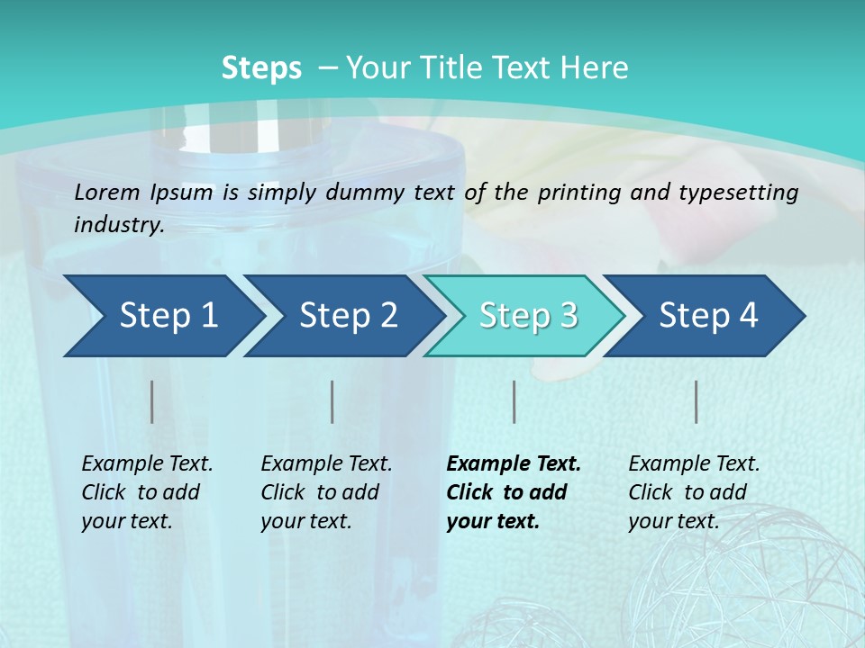 Closeup Bright Relaxation PowerPoint Template