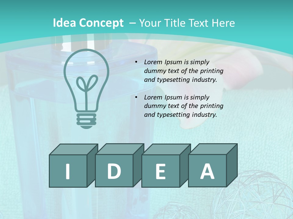 Closeup Bright Relaxation PowerPoint Template