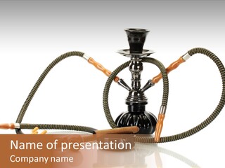 Cigarette Calm Pipe PowerPoint Template