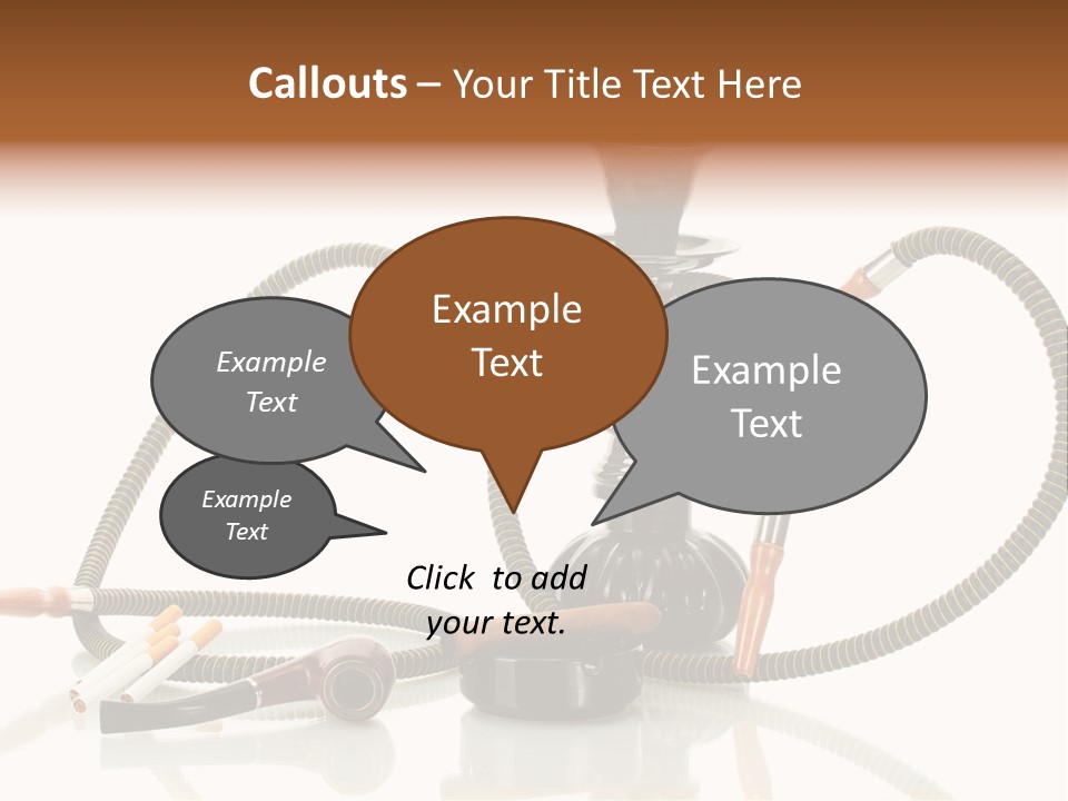 Cigarette Calm Pipe PowerPoint Template