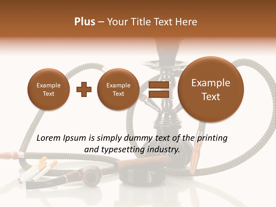 Cigarette Calm Pipe PowerPoint Template