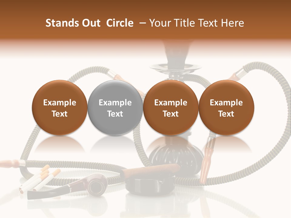 Cigarette Calm Pipe PowerPoint Template