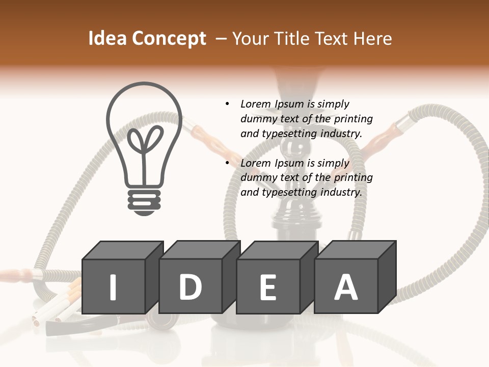 Cigarette Calm Pipe PowerPoint Template