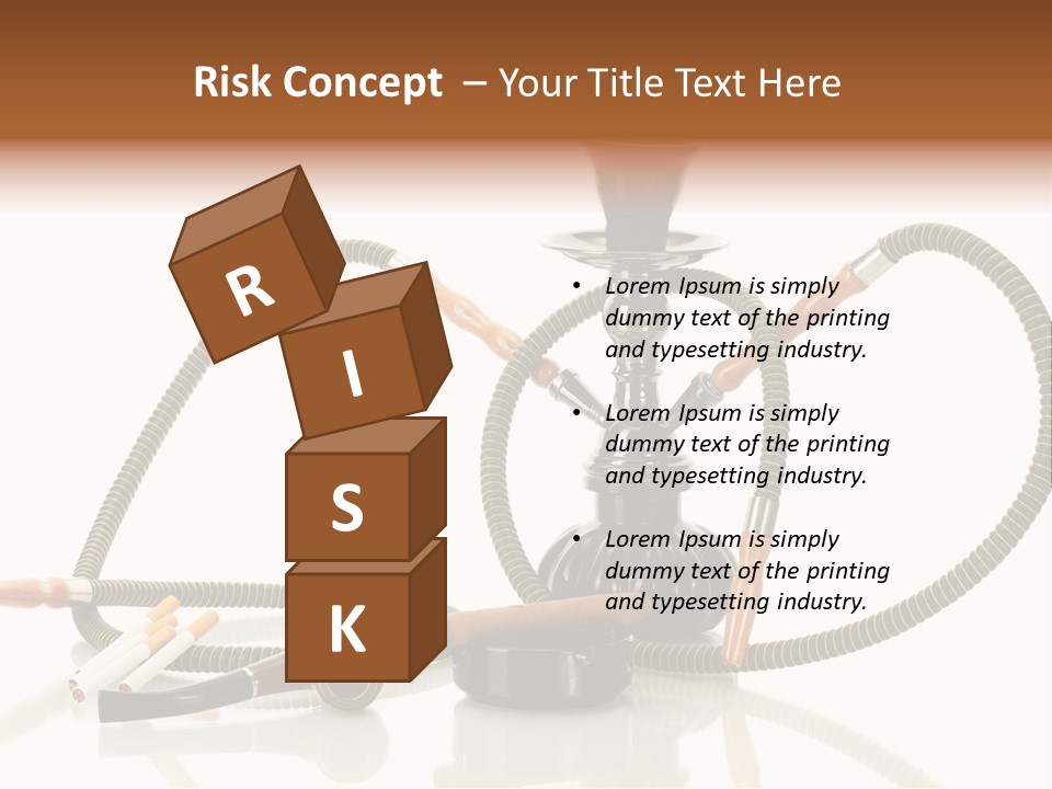 Cigarette Calm Pipe PowerPoint Template