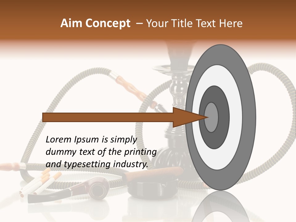 Cigarette Calm Pipe PowerPoint Template