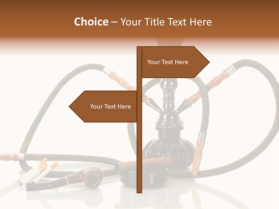 Cigarette Calm Pipe PowerPoint Template