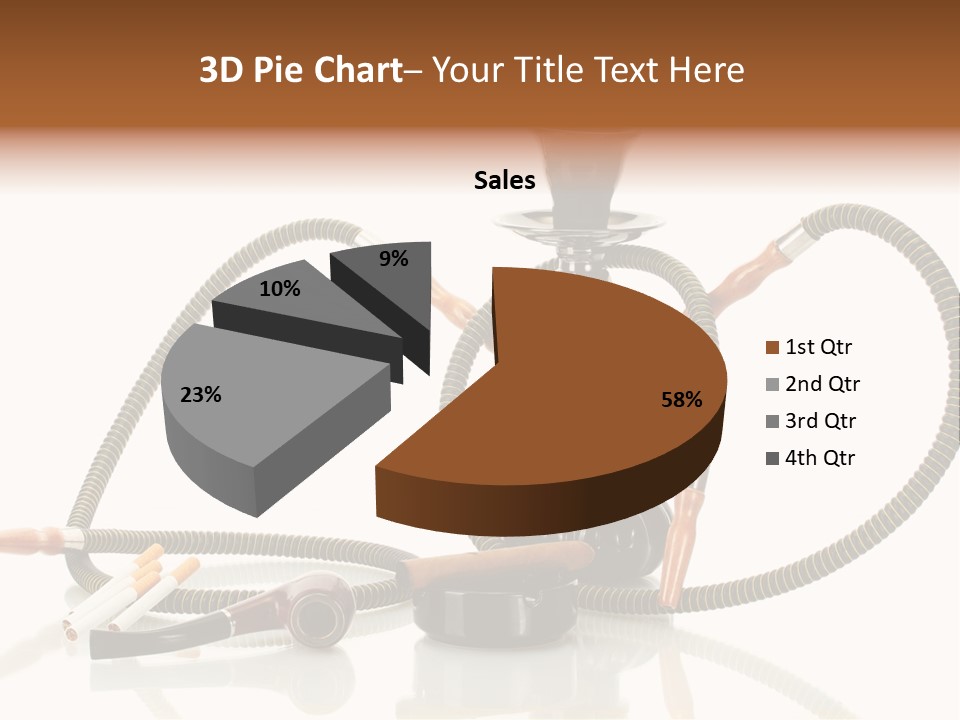 Cigarette Calm Pipe PowerPoint Template