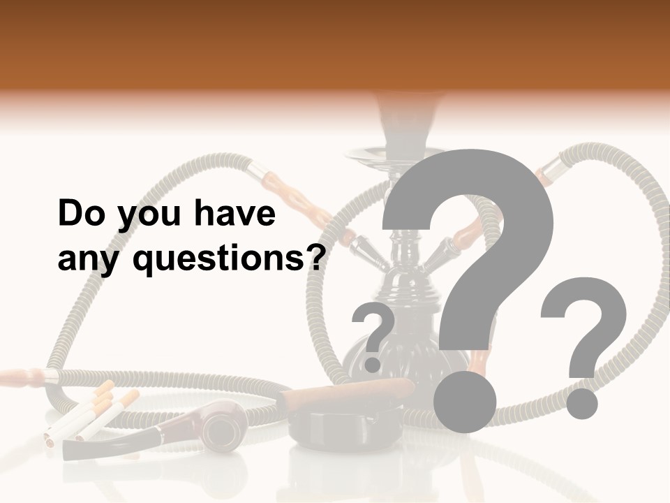 Cigarette Calm Pipe PowerPoint Template