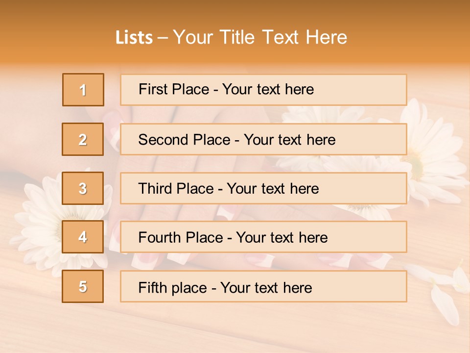Young Massage Care PowerPoint Template
