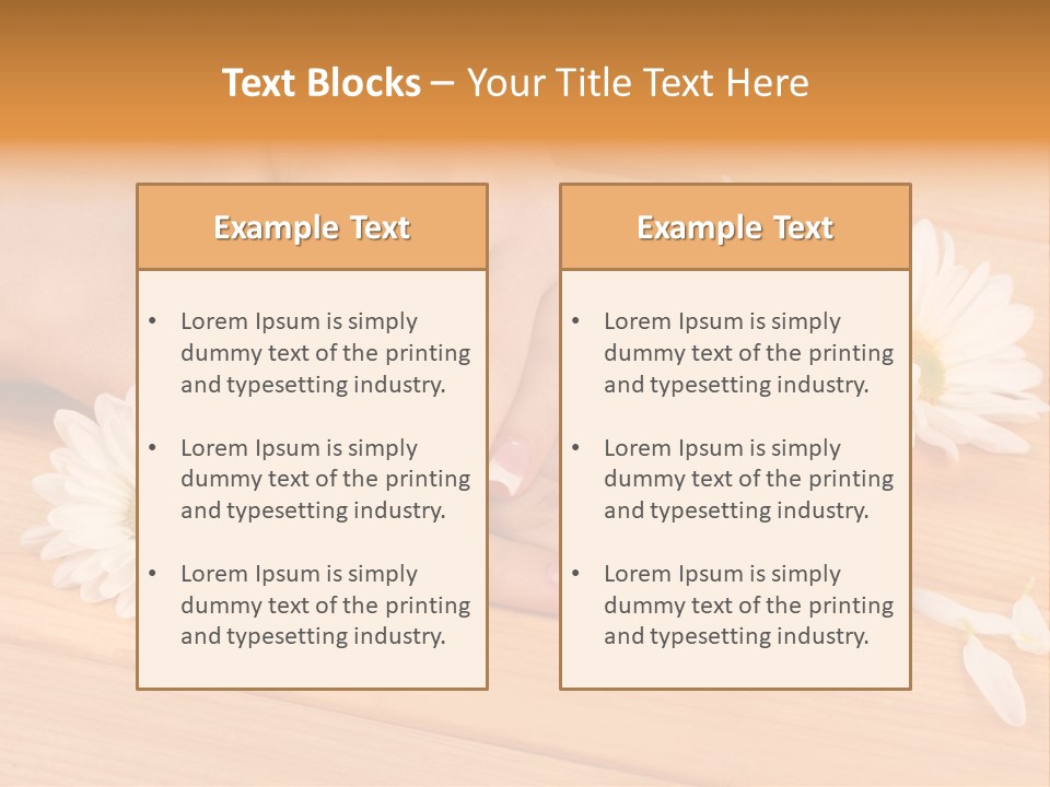 Young Massage Care PowerPoint Template