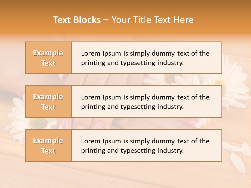 Young Massage Care PowerPoint Template