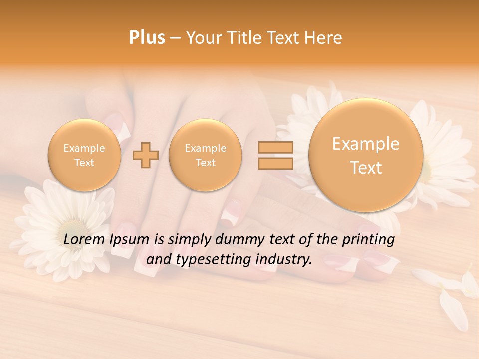 Young Massage Care PowerPoint Template